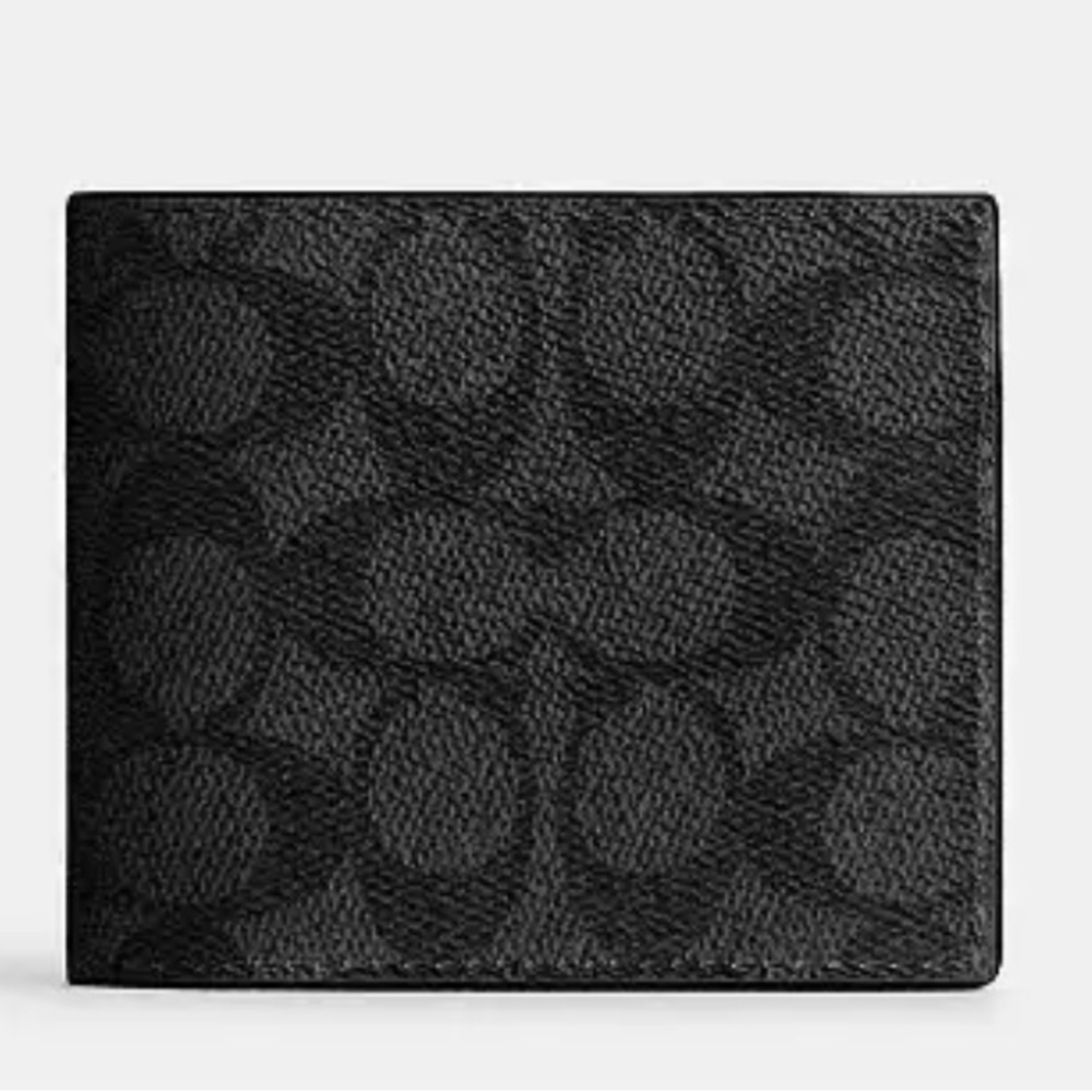 🆕 Coach men's Id Billfold Wallet In Signature Canvas